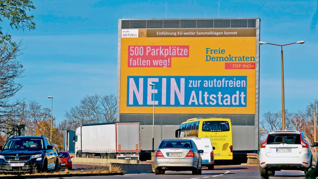 So warb die FDP im Jahr 2020 gegen das Konzept zur autofreien Altstadt.