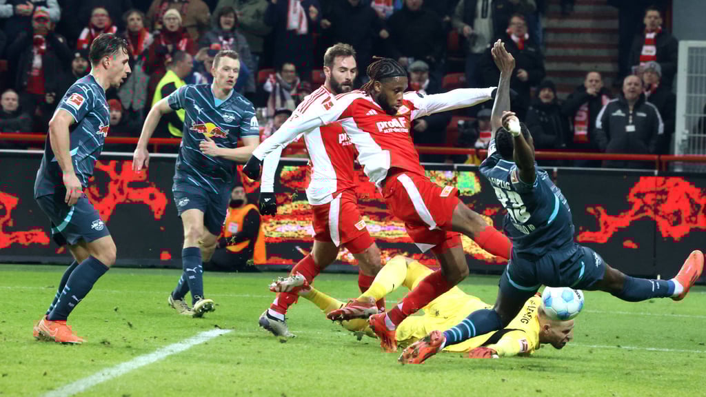Schlachtengetümmel: RB beim 0:0 bei Union Berlin im Frühjahr.