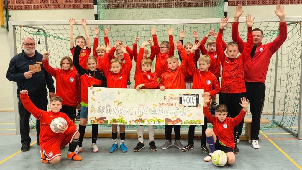 Die E-Jugend der JSG Huy spendete ihre Weihnachtsgeschenke für einen guten Zweck.