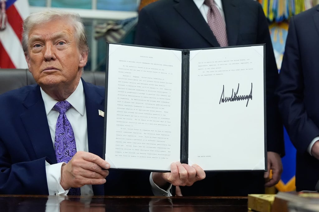 Donald Trump will KI-Gesetze einzelner Bundesstaaten eindämmen. (Archivbild)