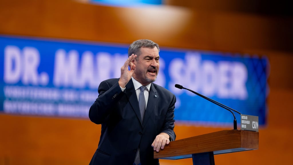 Markus Söder ist als CSU-Chef bestätigt worden.