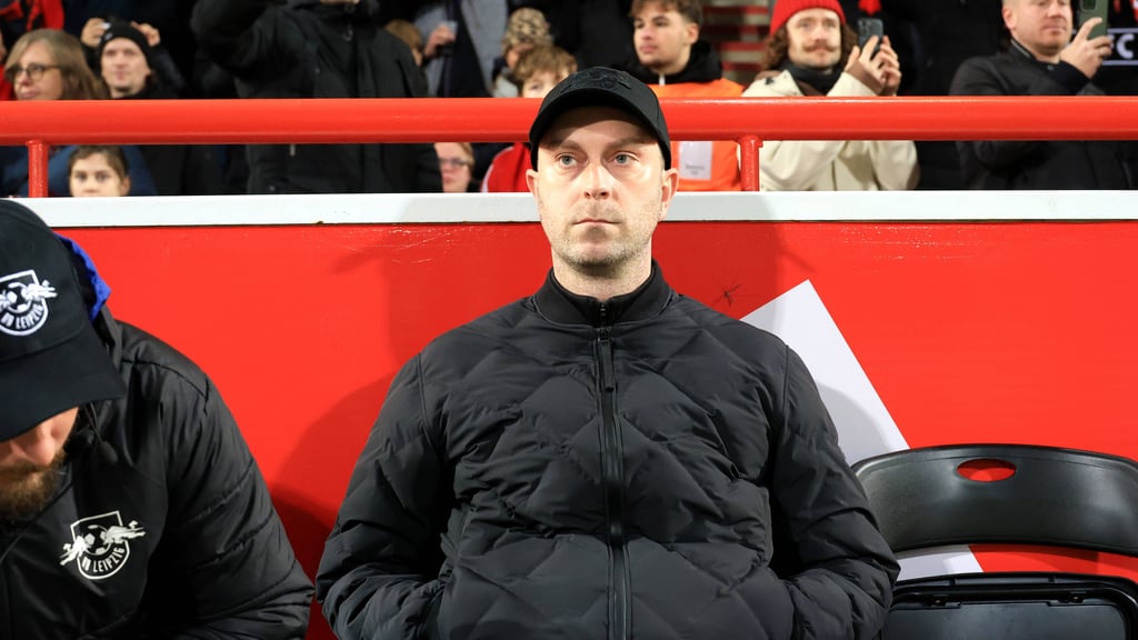 RB Leipzigs Trainer Ole Werner beim 1:3 bei Union Berlin.