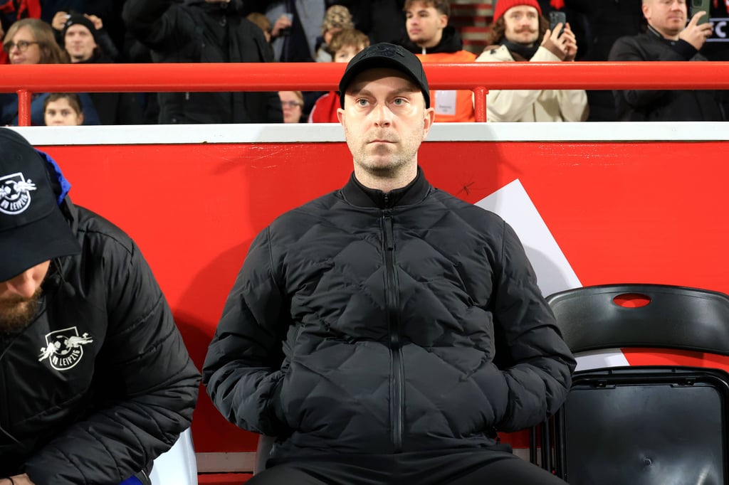 RB Leipzigs Trainer Ole Werner beim 1:3 bei Union Berlin.