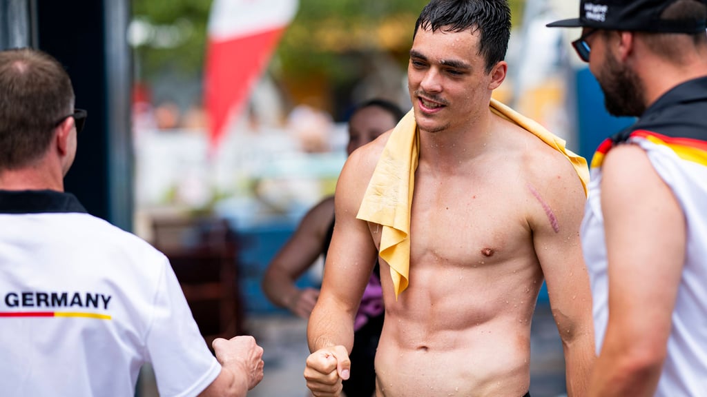 Lou Massenberg springt künftig für den SV Halle.