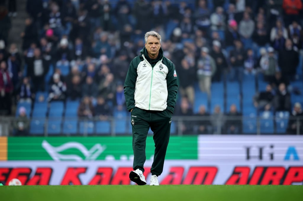 Werder-Trainer Horst Steffen vor dem Derby beim HSV. (Archivbild)