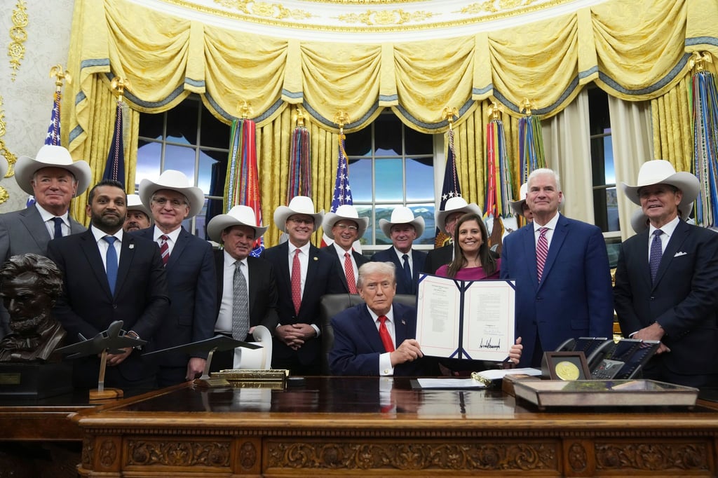 Das legendäre Eishockeyteam im Oval Office.