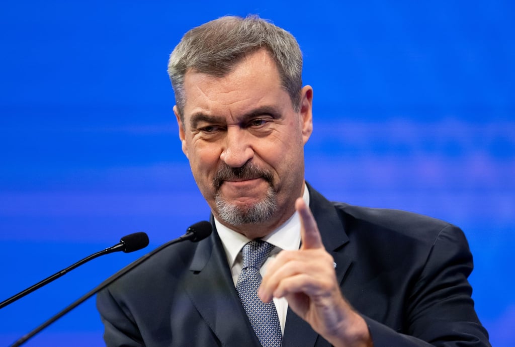 Markus Söder wurde als CSU-Chef wiedergewählt.