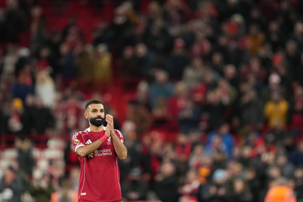 Nur ein Dankeschön - oder schon ein Abschied? Mo Salah nach dem Liverpooler Sieg