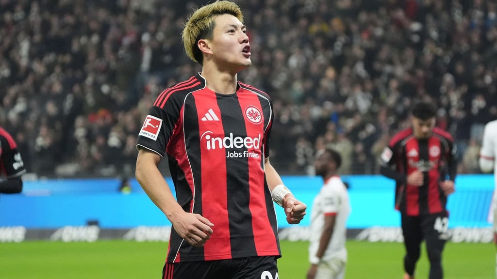 Bejubelt das 1:0 der Eintracht: Ritsu Doan.