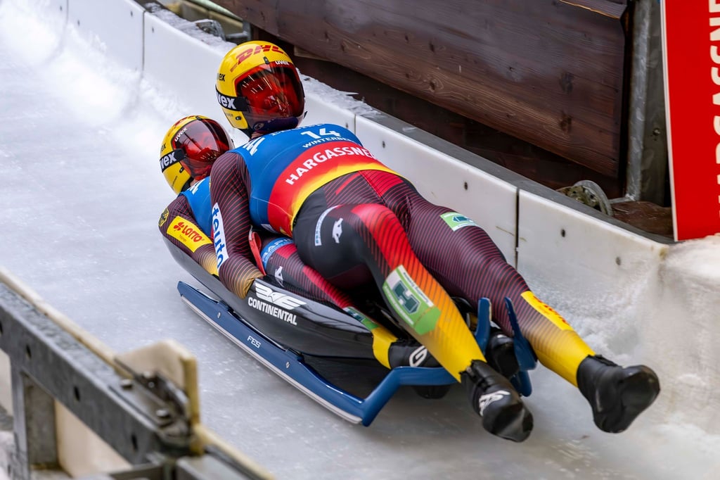 Das Duo Toni Eggert/Florian Müller holte sich beim Rodel-Weltcup in Park City den Sieg.