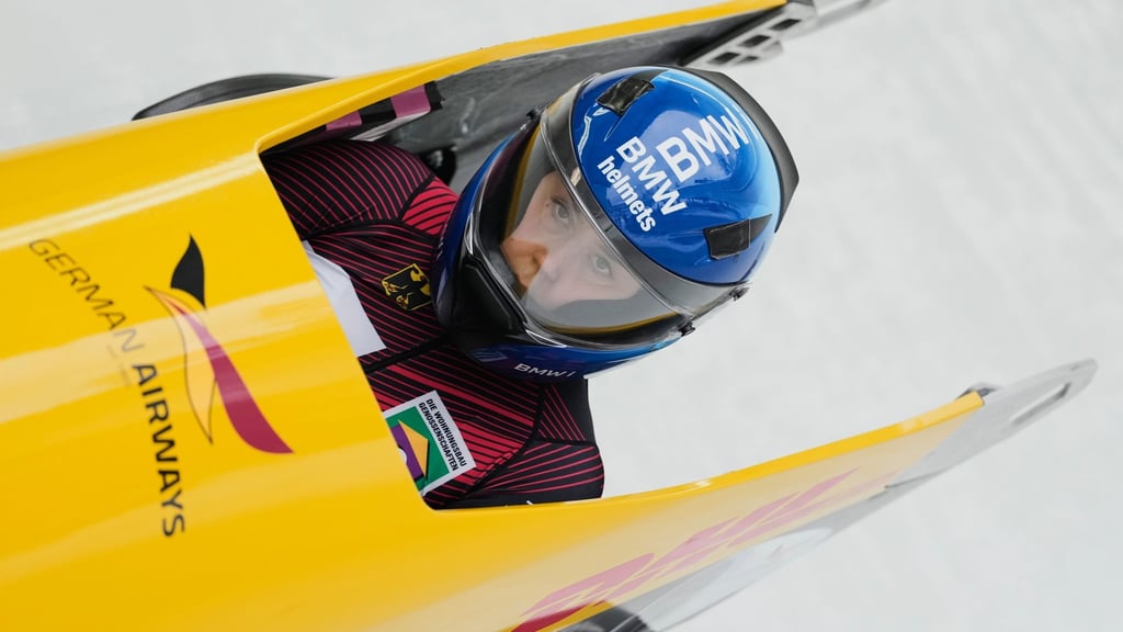 Laura Nolte aus Deutschland fährt beim Monobob-Weltcup in Lillehammer auf Rang drei. (Archivbild)