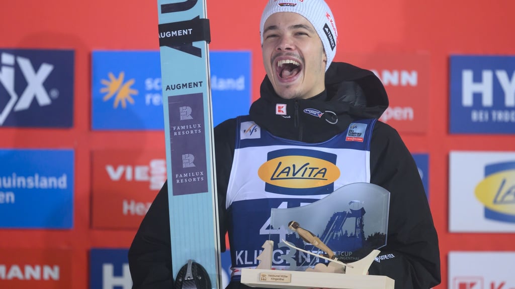 Raimund bejubelt seinen Podestplatz.