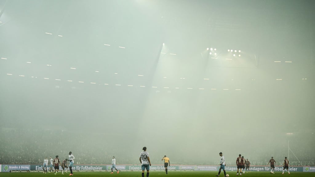 Spielunterbrechung in Hannover.