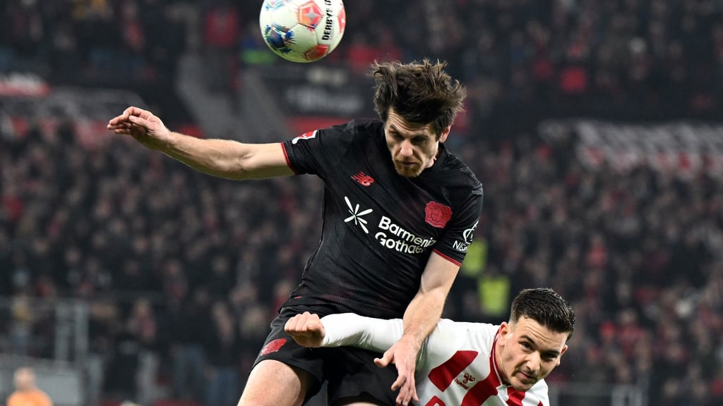 War mit dem 1. FC Köln bei Bayer Leverkusen chancenlos: Said El Mala (r).