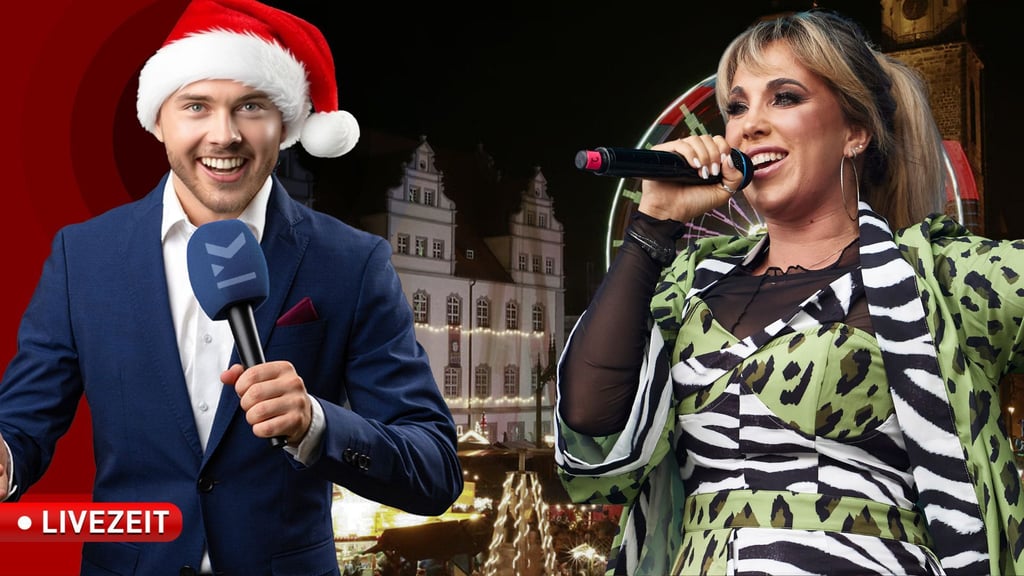 Zwischen Lichterglanz und Weihnachtsduft: Chris Luzio Schönburg und Annemarie Eilfeld erkunden gemeinsam den Weihnachtsmarkt in Wittenberg.