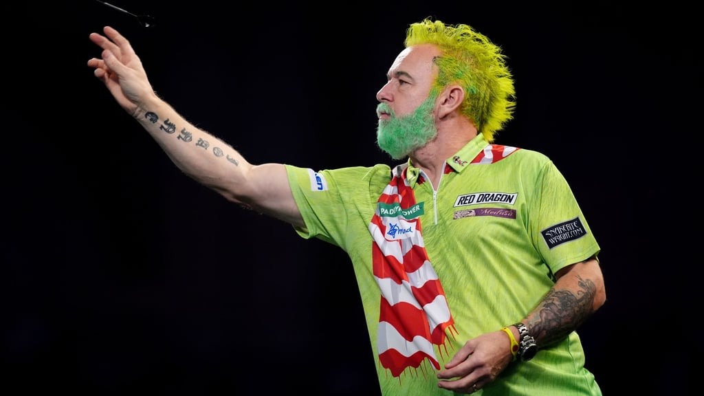 Peter Wright als Weihnachtsgrinch.