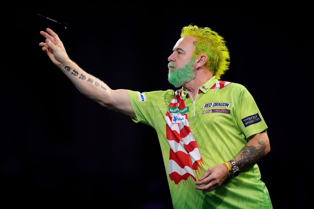 Peter Wright als Weihnachtsgrinch.