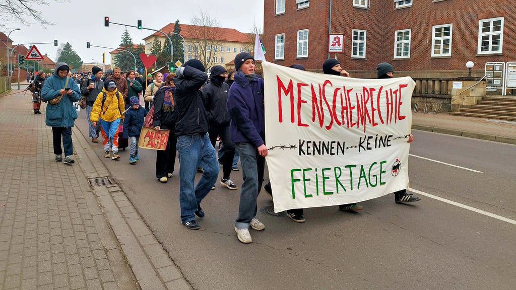 Menschenrechtsdemo am 13.12.2025 in Salzwedel