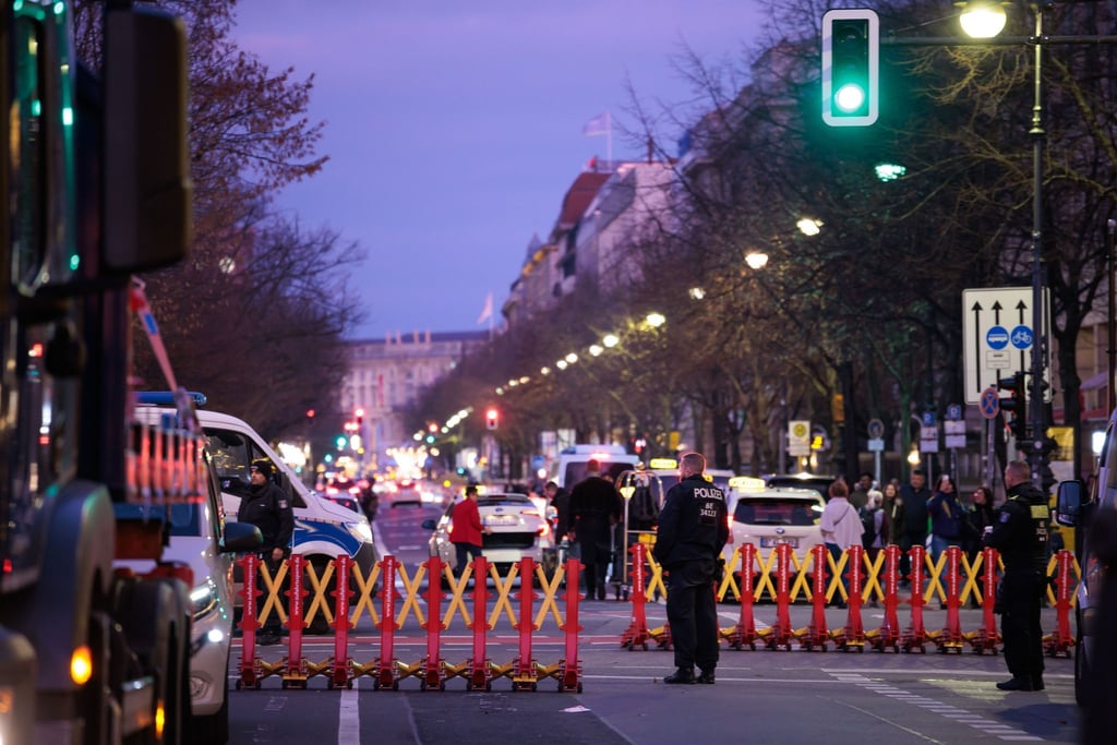 Wegen der Staatsbesuche kam es in Berlin zu Absperrungen vor allem im Regierungsviertel.