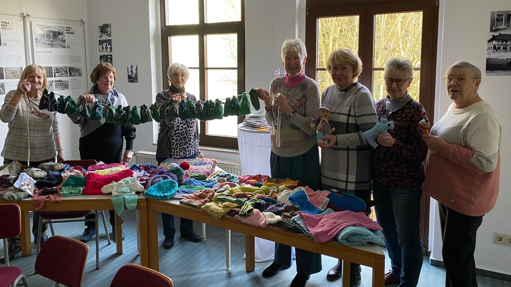 Ganz neu war in diesem Jahr der gestrickte Adventskalender.