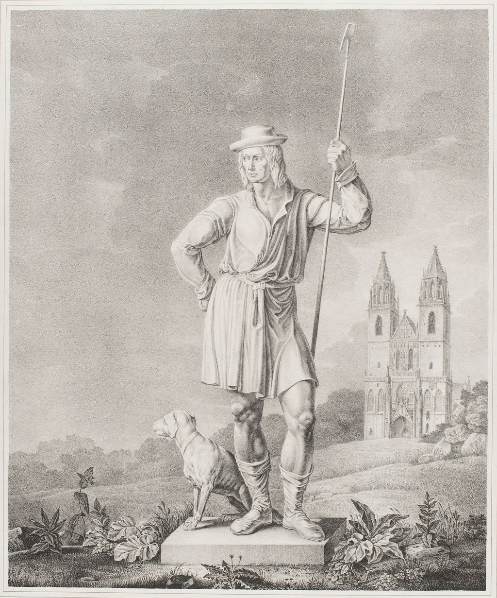 Die Druckgrafik des Magdeburger Zeichenlehrer David Nathan.