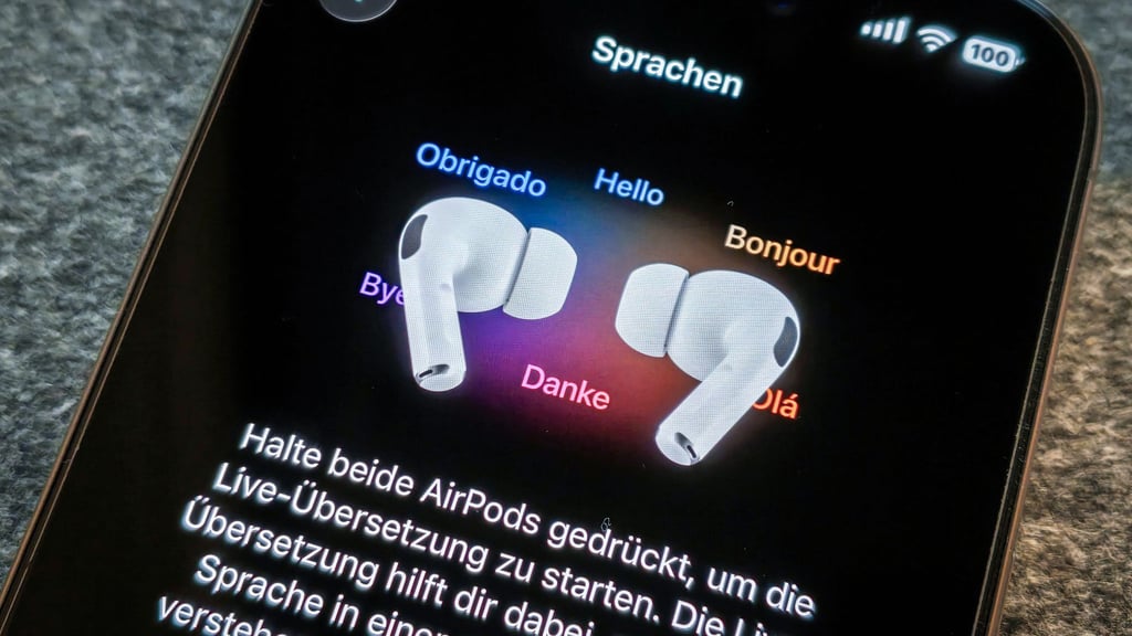Apple ermöglicht es iPhone- und AirPods-Nutzern, Gespräche in Echtzeit in neun Sprachen zu übersetzen.