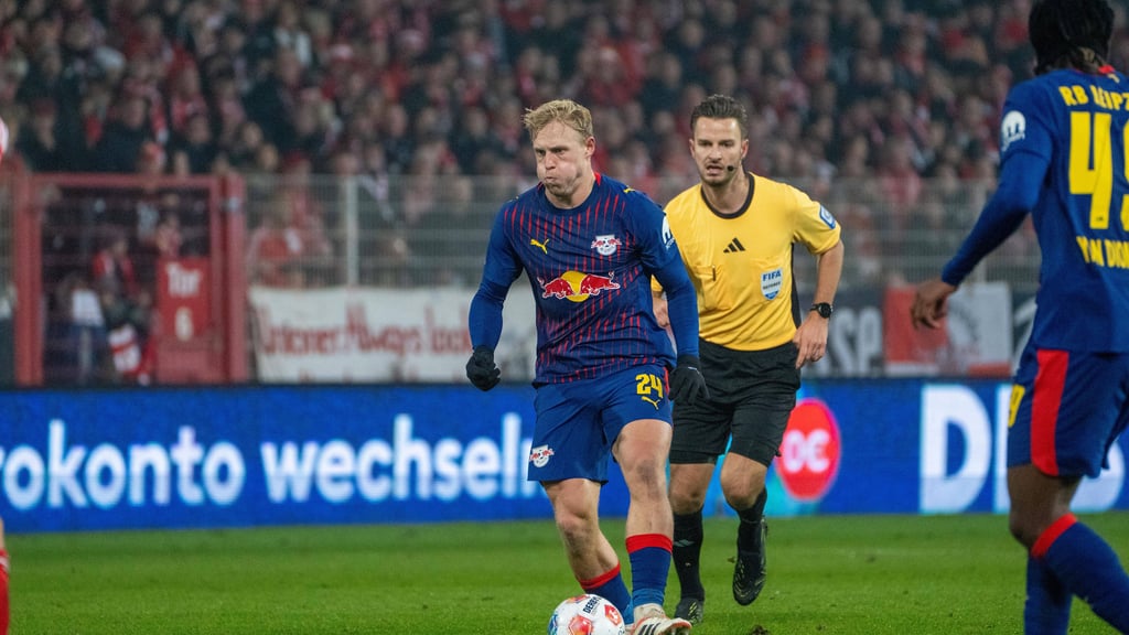 Xaver Schlager im Spiel gegen Union Berlin.