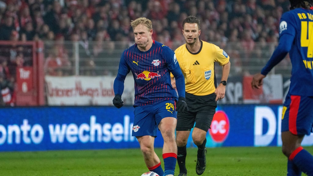 Xaver Schlager im Spiel gegen Union Berlin.