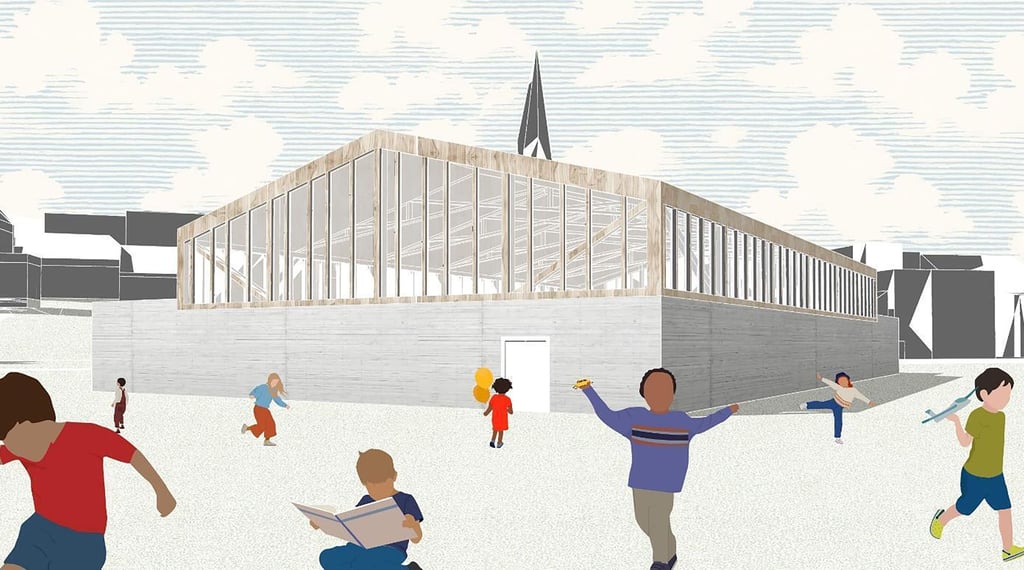 Größer, lichtdurchflutet, eingeschossig, multifunktional: So könnte Bad Kösens neue Sporthalle aussehen. Gewollt, aber hier nicht mit visualisiert ist der Kegelbahn-Anbau. Für ihn kann die Stadt keine Fördermittel beantragen.