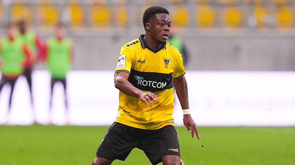 FCM-Leihgabe Pierre Nadjombe sammelt bei Alemannia Aachen in Liga drei Spielpraxis.
