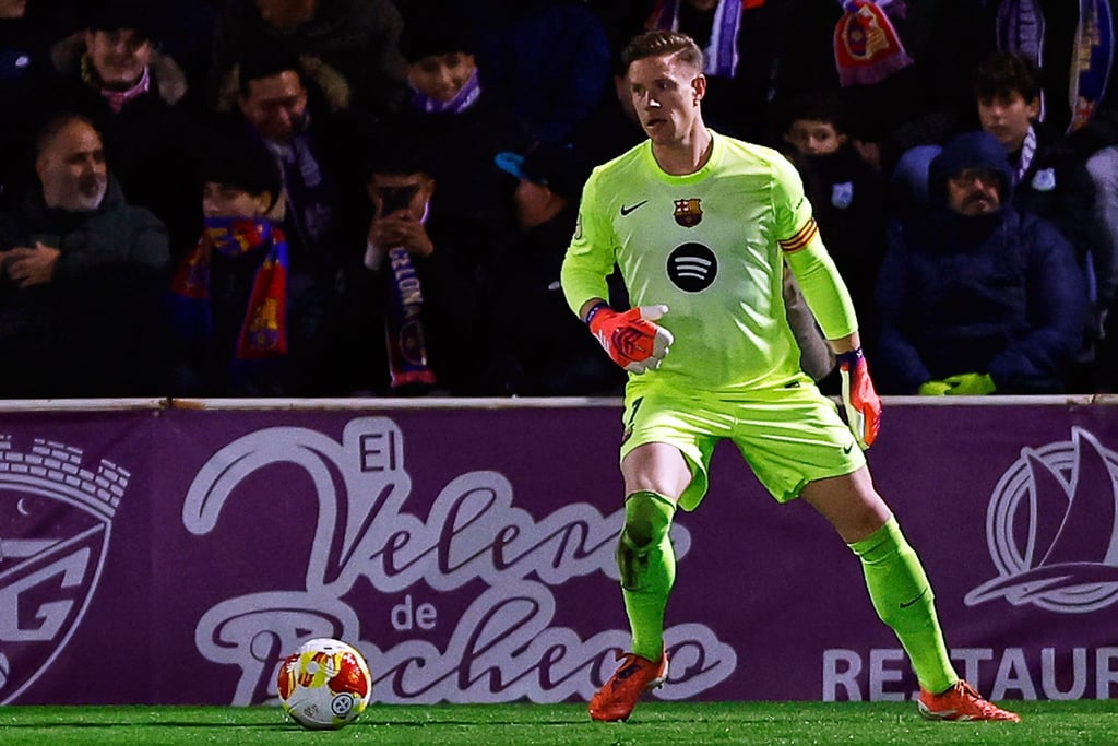 Ter Stegen konnte sich spät auszeichnen.