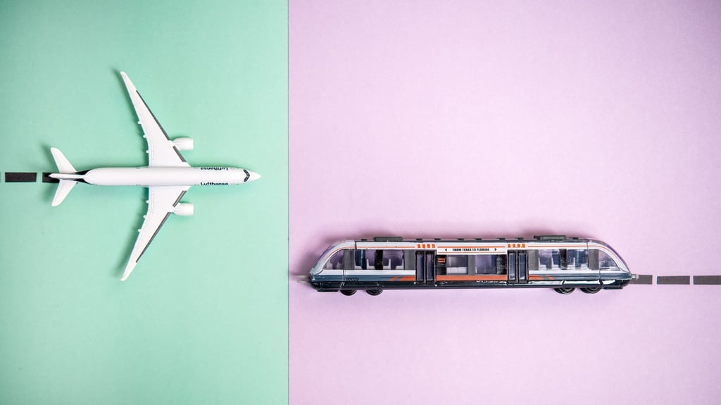 Flug oder Zug: Welches Verkehrsmittel hat auf dem Weg nach London die Nase vorn?