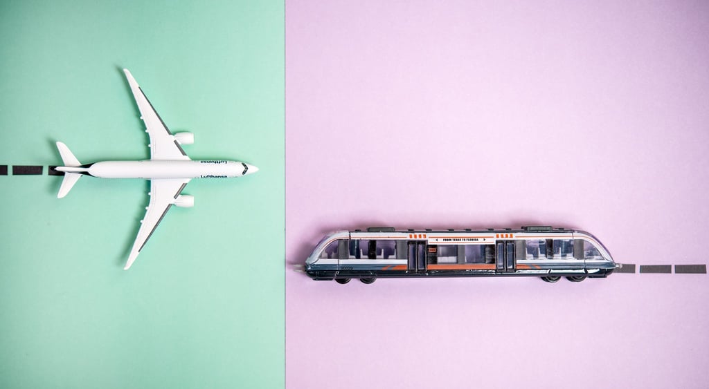 Flug oder Zug: Welches Verkehrsmittel hat auf dem Weg nach London die Nase vorn?