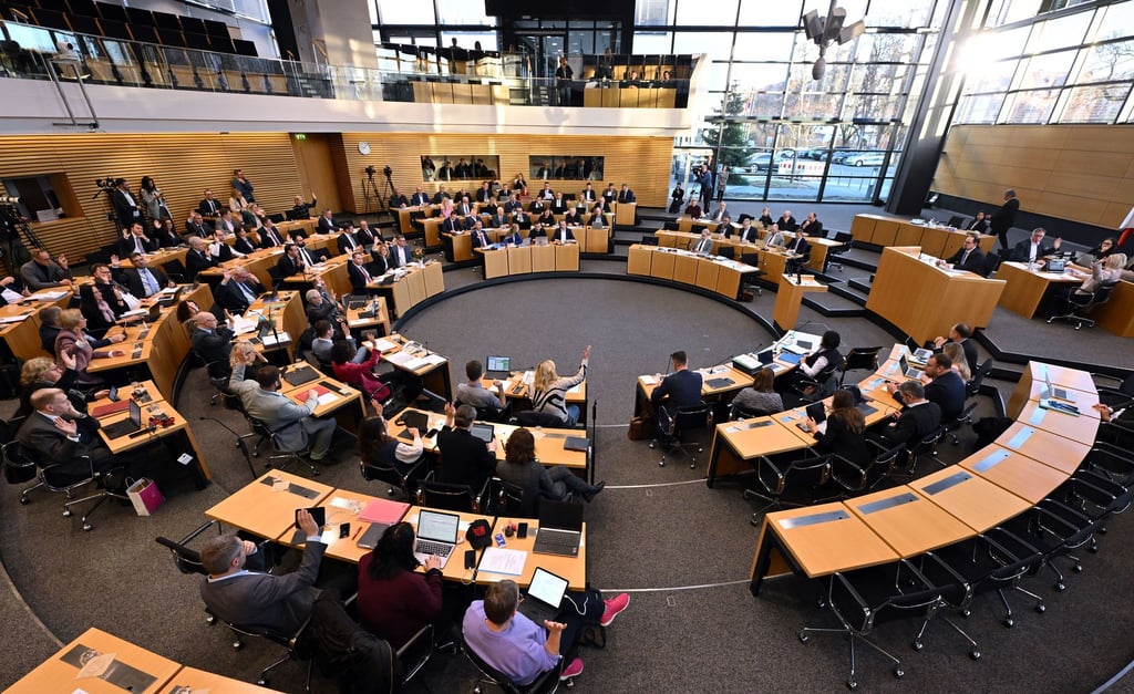 Landtagsitzung mit Generaldebatte zum Thüringer Doppelhaushalt.