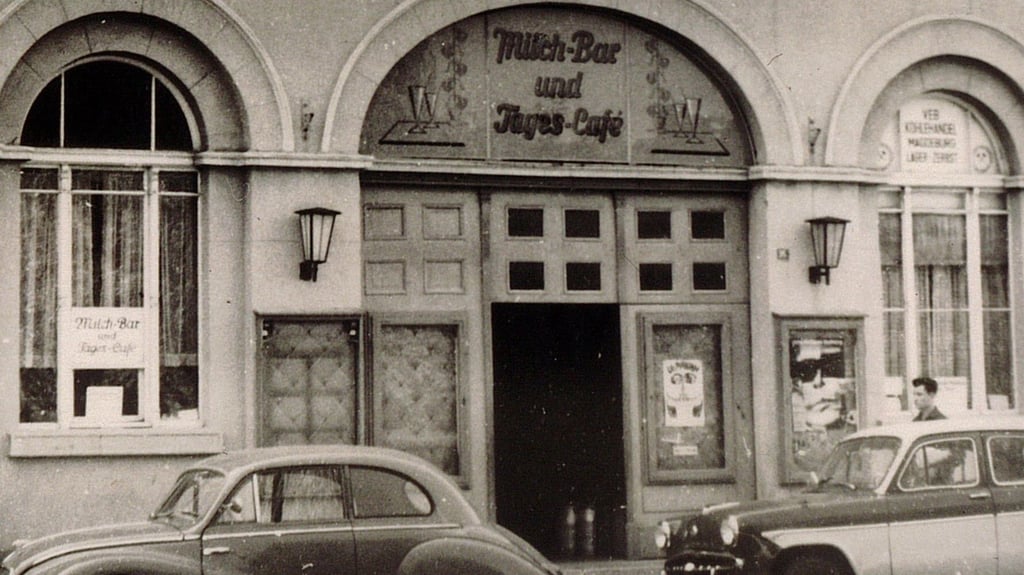 Wo befand sich diese Milchbar in Zerbst früher?