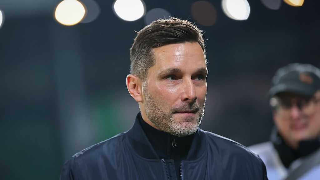 Hertha Coach Stefan Leitl will sich mit einem Sieg in die Weihnachtspause verabschieden.