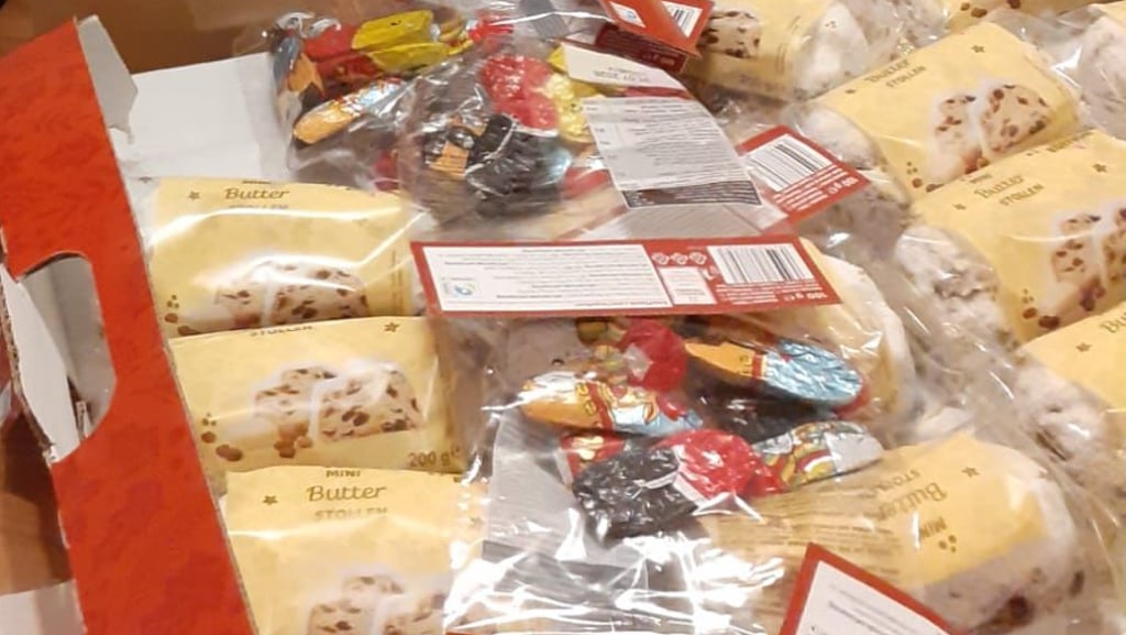 Die Weihnachtsbeutel für Senioren in Gorenzen.