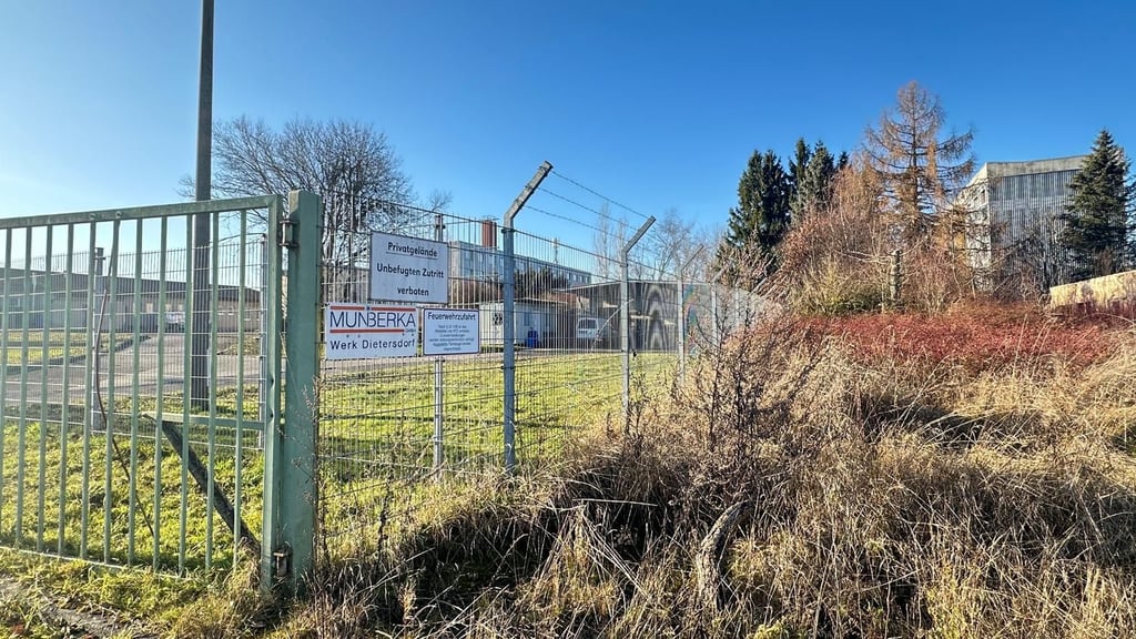 Blick auf das Gelände der Muni Berka bei Dietersdorf. Das Rüstungsunternehmen Rheinmetall hat die Firma und damit auch das Gelände in Sachsen-Anhalt gekauft.&nbsp;