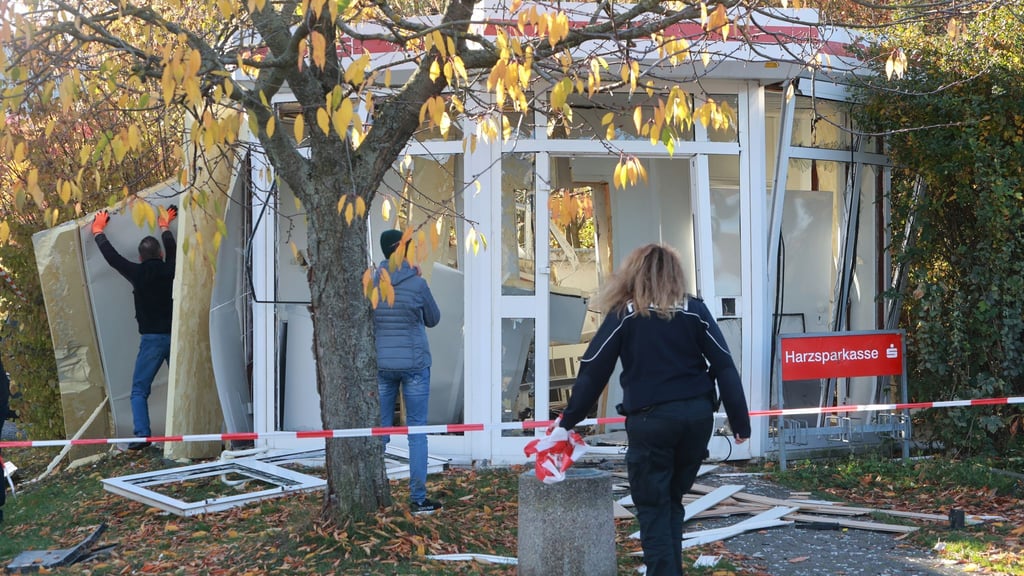 Im Oktober war ein Geldautomat in Ilsenburg im Harz gesprengt worden. (Achivbild)