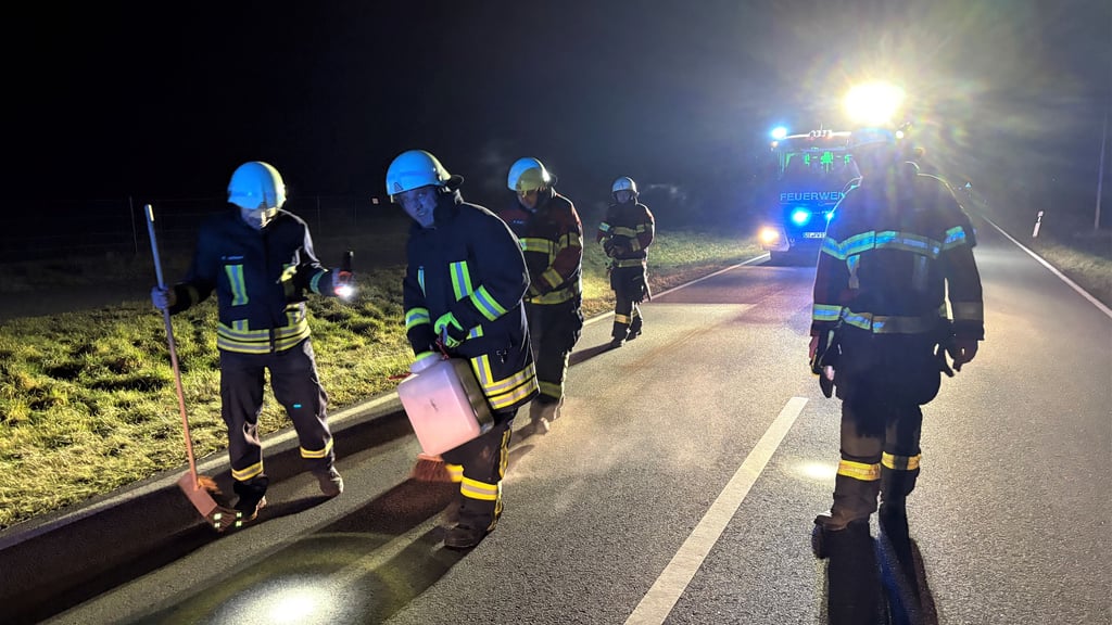 Über gut einen Kilometer zog sich die Ölspur, die am 16. Dezember für eine Alarmierung der Ortsfeuerwehr Garitz/Bornum sorgte.