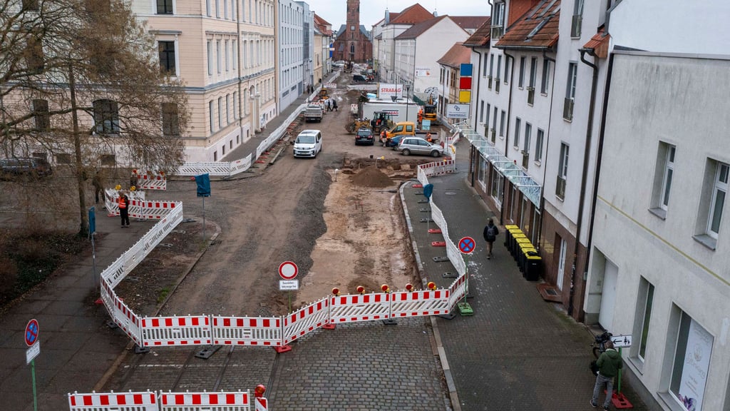 In der Ferdinand-von-Schill-Straße fanden archäologische Grabungen statt. 
