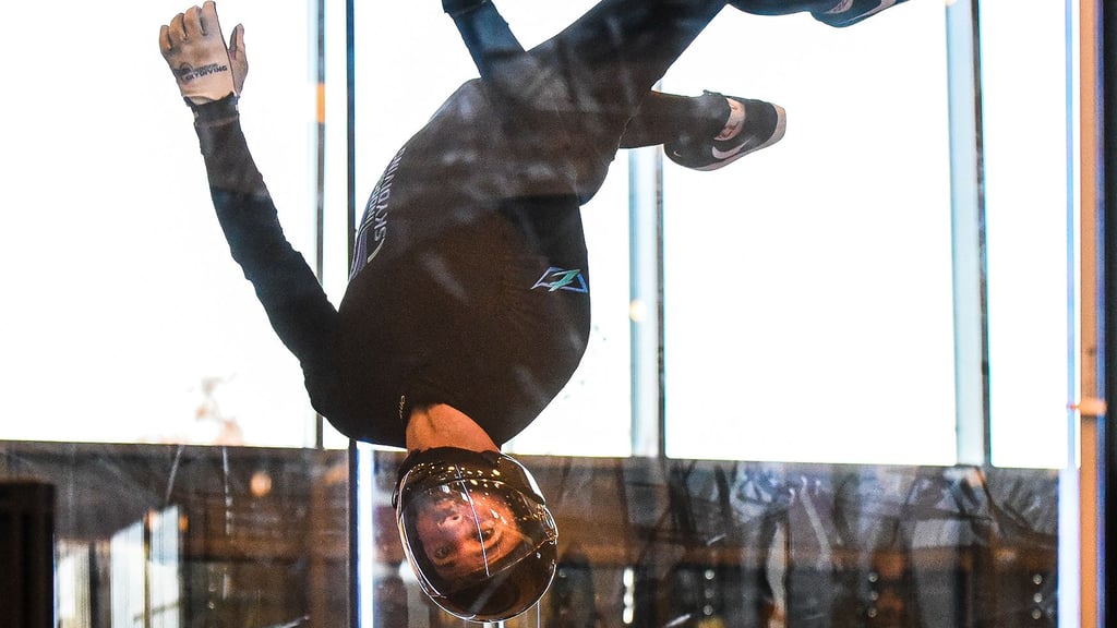 Indoor-Skydiving am Nova ist eher etwas für nervenstarke Beschenkte.