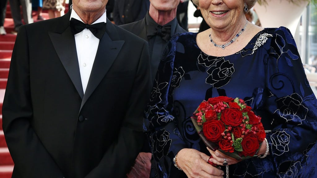 Hans van Manen mit der damaligen niederländischen Königin Beatrix.