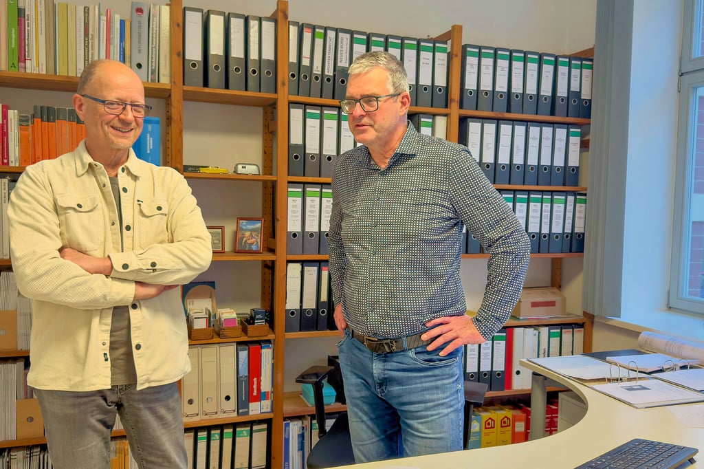 Die Architektenpartnerschaft   Hermann Senger (l.) und Oliver Kaptain gibt es demnächst zehn Jahre. 