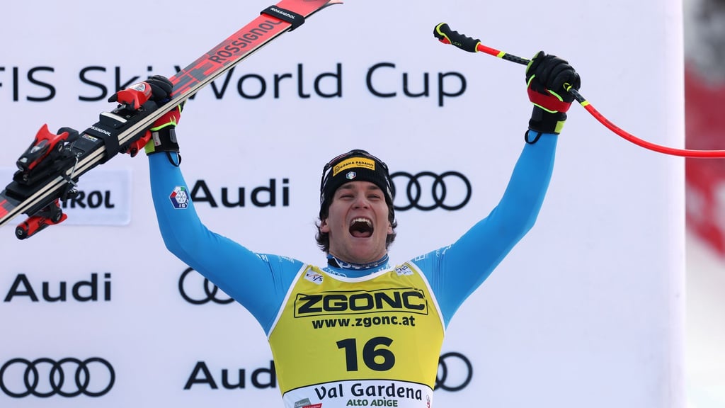 Giovanni Franzoni fuhr in Gröden erstmals aufs Podest.