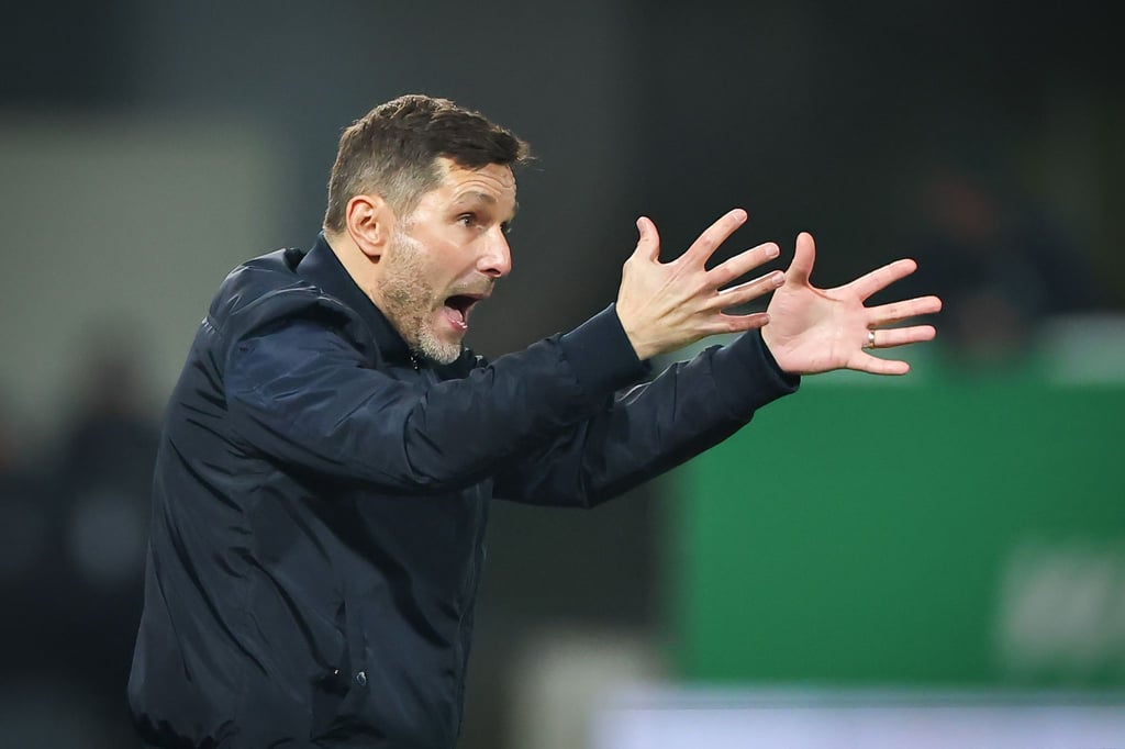 Hertha-Trainer Stefan Leitl will das Fußball-Jahr mit einem Heimsieg beenden. (Archivbild)