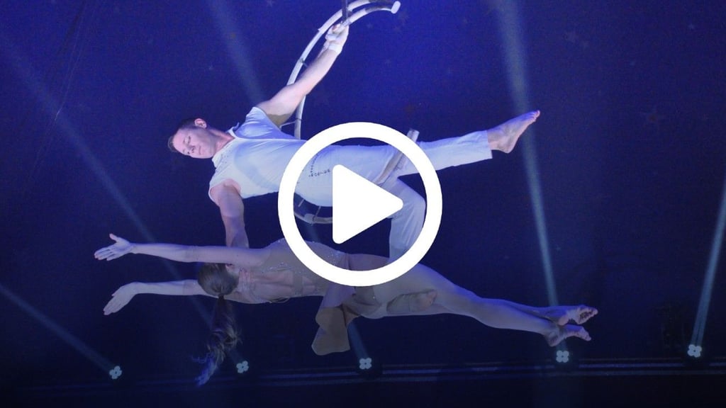 10. Magdeburger Weihnachtszirkus 2025: das Duo Sachalka.