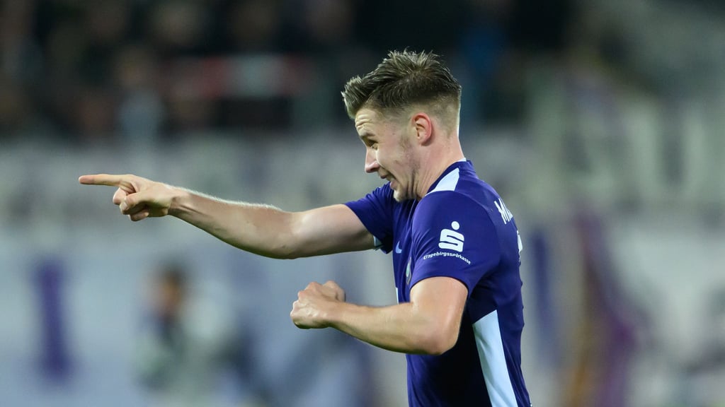 Erik Majetschak sorgte mit seinem Treffer gegen Schweinfurt für die Vorentscheidung (Archivbild)