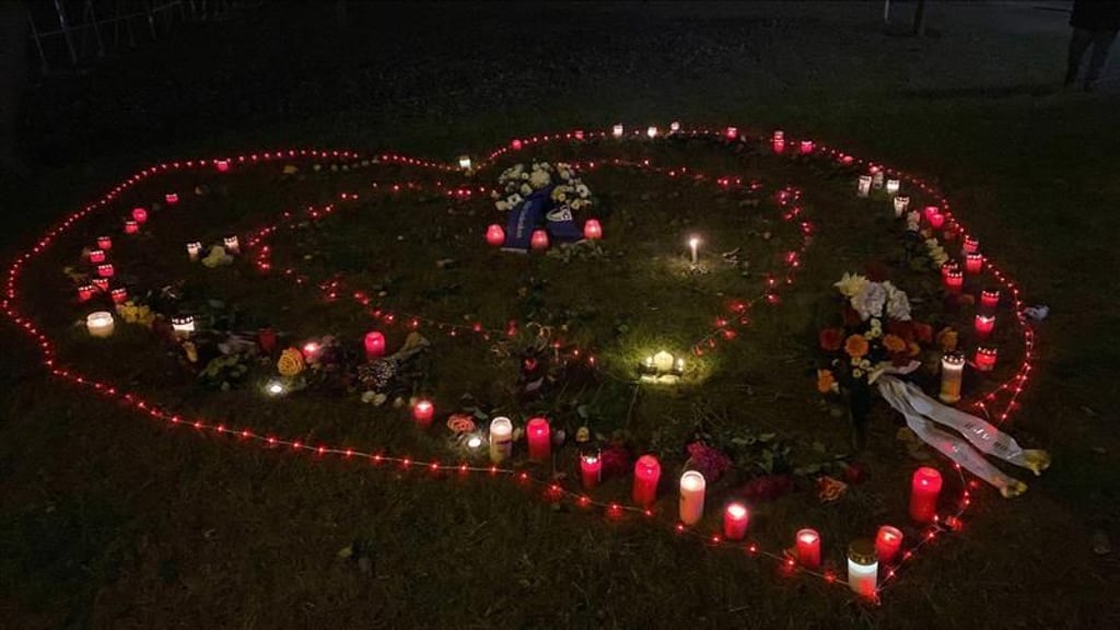 Ein Herz zum Gedenken an die Opfer des Anschlags vom 20. Dezember 2024 in Magdeburg.