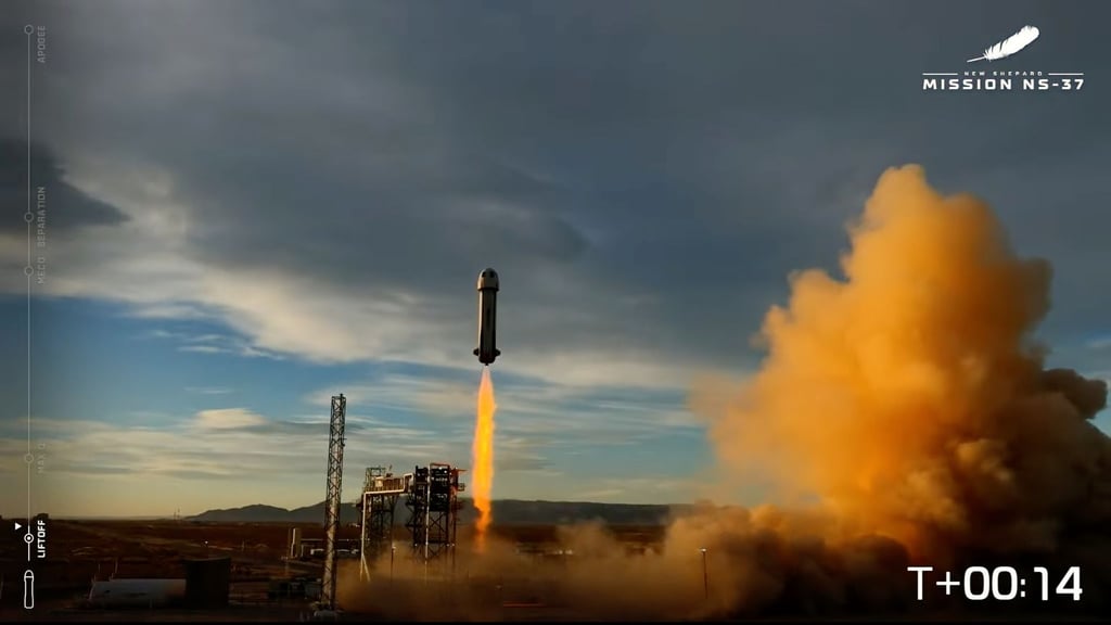 Rund elf Minuten waren die beiden Deutschen im All.